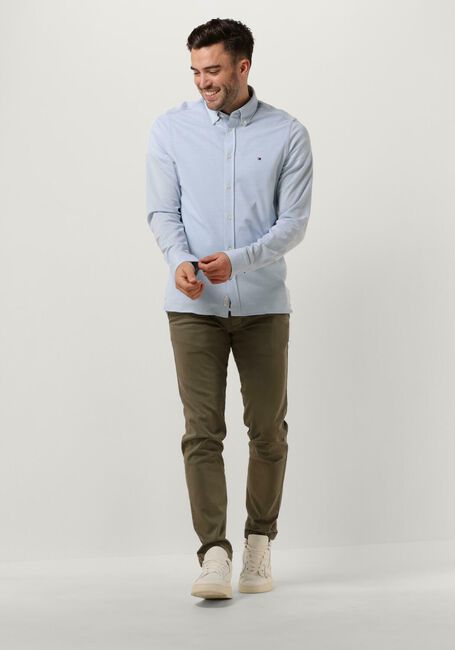 Hellblau TOMMY HILFIGER Klassisches Oberhemd 1985 KNITTED SF SHIRT - large