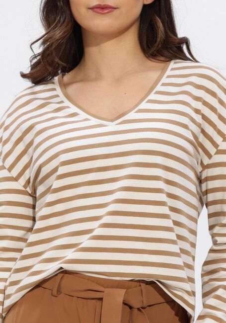 Mehrfarbige/Bunte PENN & INK Top LONGSLEEVE STRIPE - large