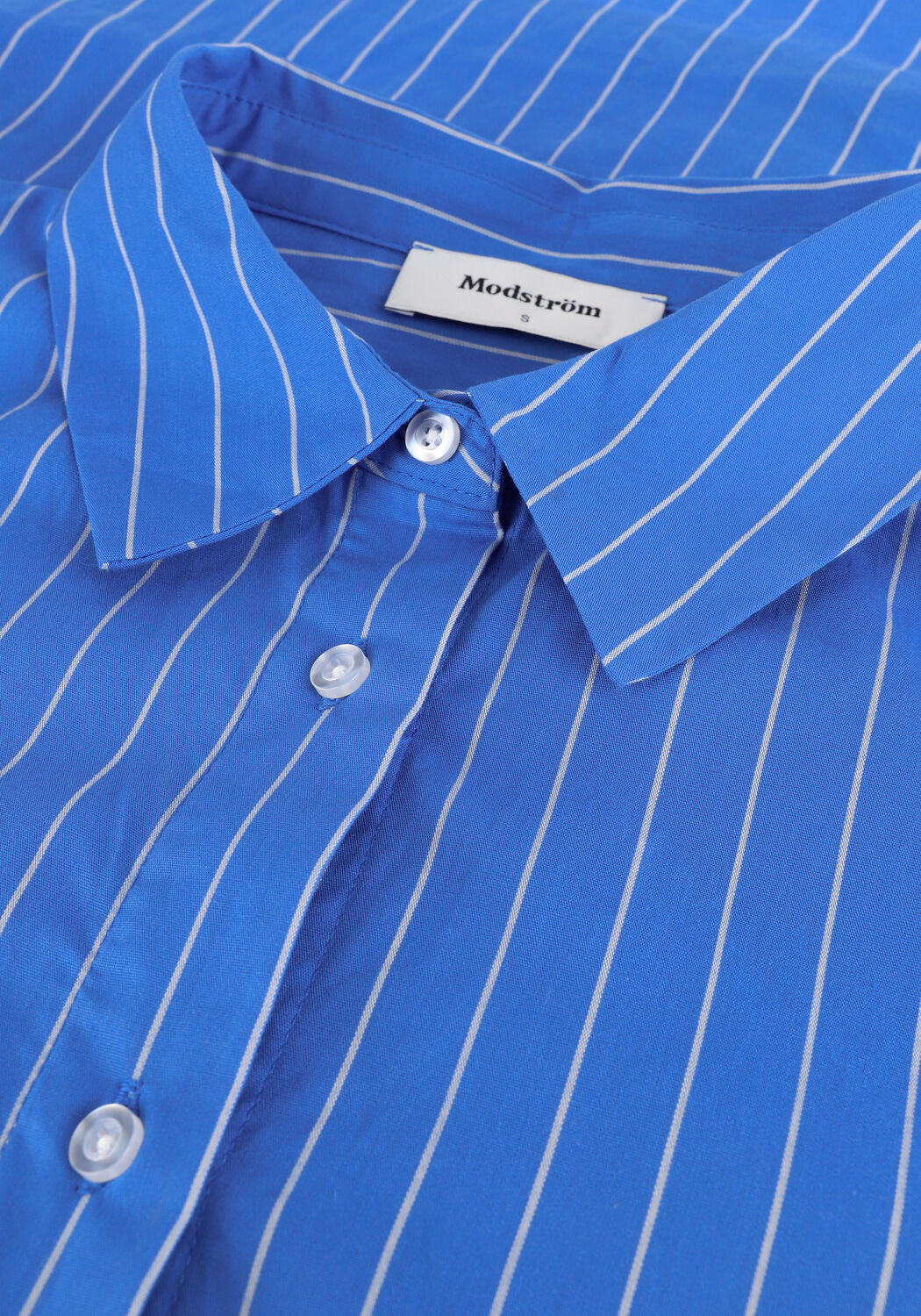 Blaue MODSTR&Ouml;M Blusen PERCY SHIRT - large