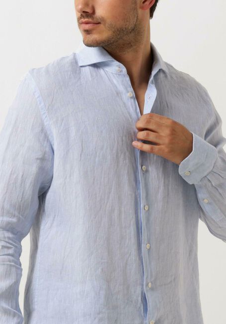 Hellblau PROFUOMO Casual-Oberhemd SHIRT X-CUTAWAY SC LINNEN - large
