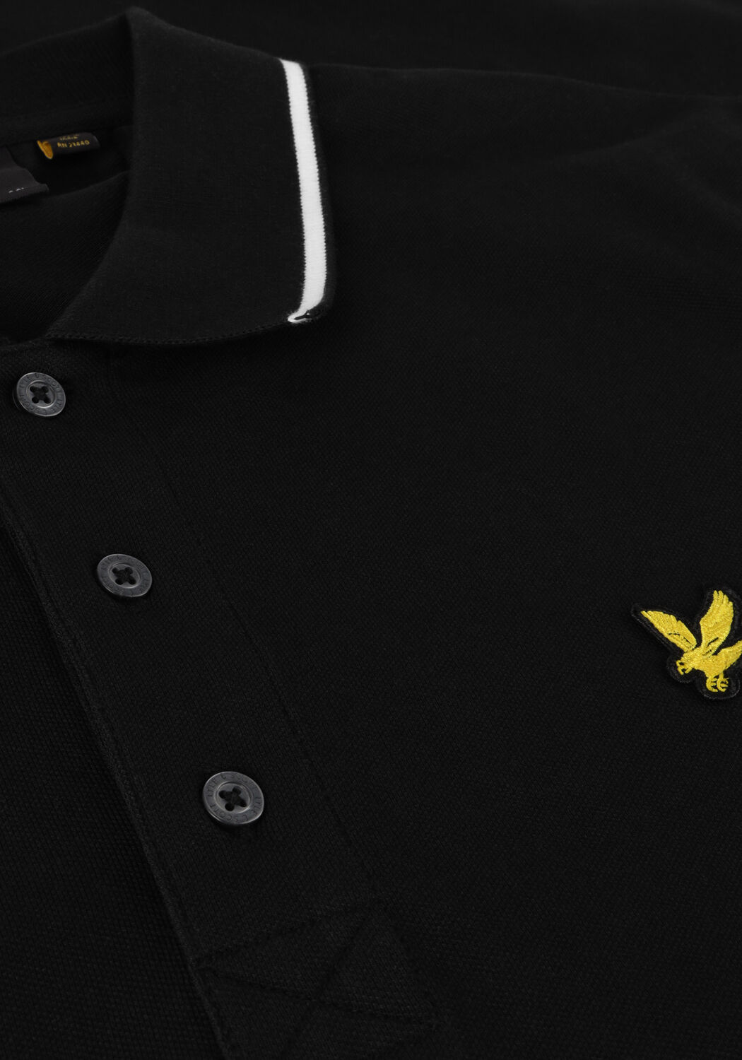 Schwarze LYLE & SCOTT Polo-Shirt TIPPED POLO SHIRT - large