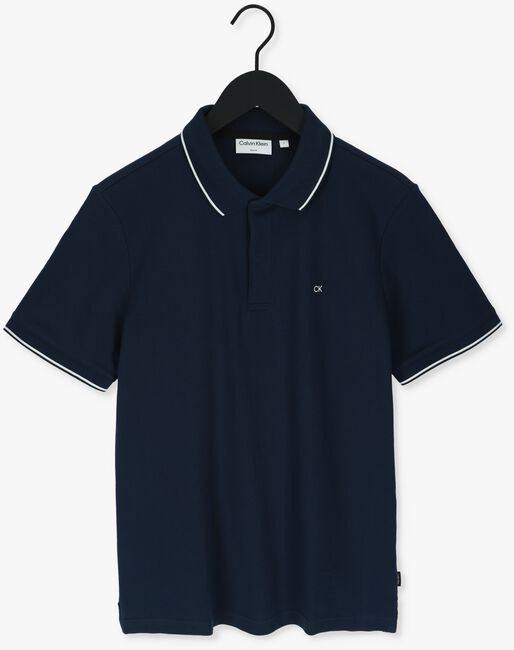 Dunkelblau CALVIN KLEIN Polo-Shirt STRETCH PIQUE TIPPING SLIM POLO - large