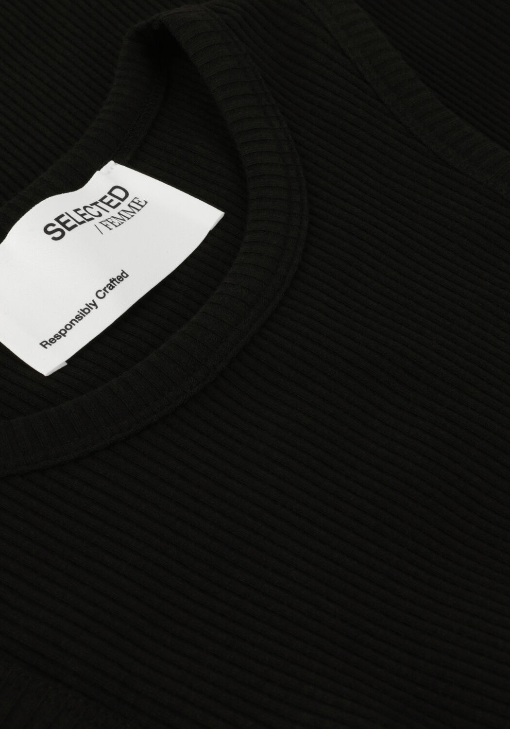 Schwarze SELECTED WOMEN Top SLFANNA O-NECK TANK TOP - large