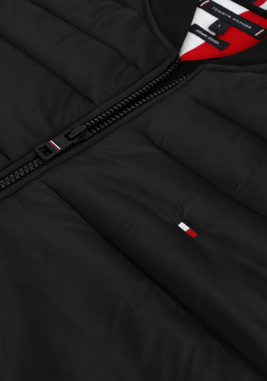 Schwarze TOMMY HILFIGER Jack MIX MEDIA ZIP THROUGH JACKET - large