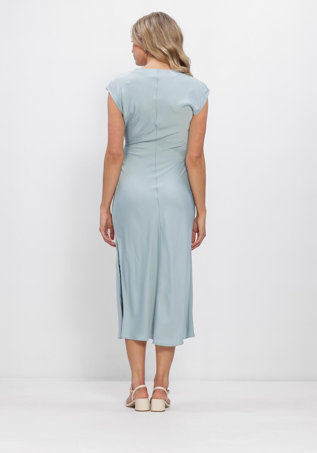 Hellblau MODSTR&Ouml;M Midikleid TAILORMD DRESS - large