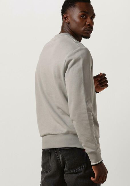 Beige FRED PERRY Pullover CREW NECK SWEATSHIRT - large