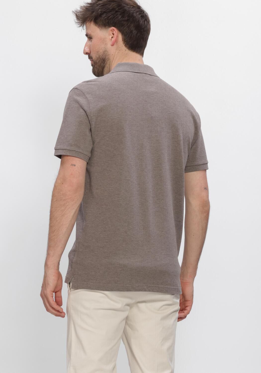 Braune PROFUOMO Polo-Shirt POLO SS BASIS PIQUE - large