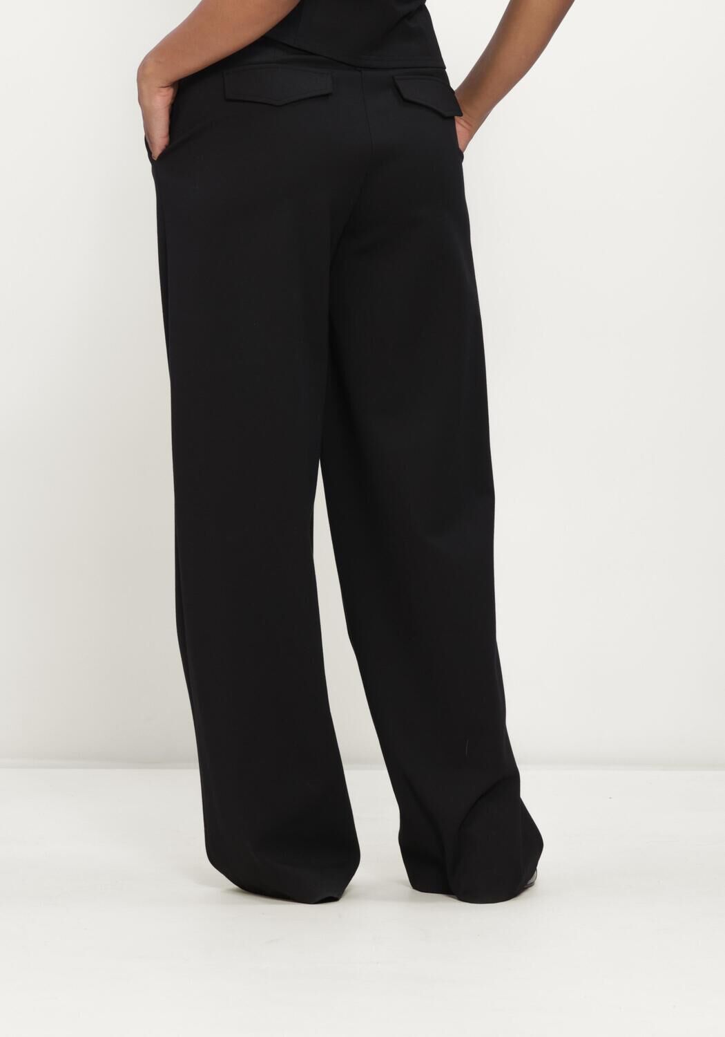 Schwarze MODSTR&Ouml;M Weite Hose DORITMD PANTS - large