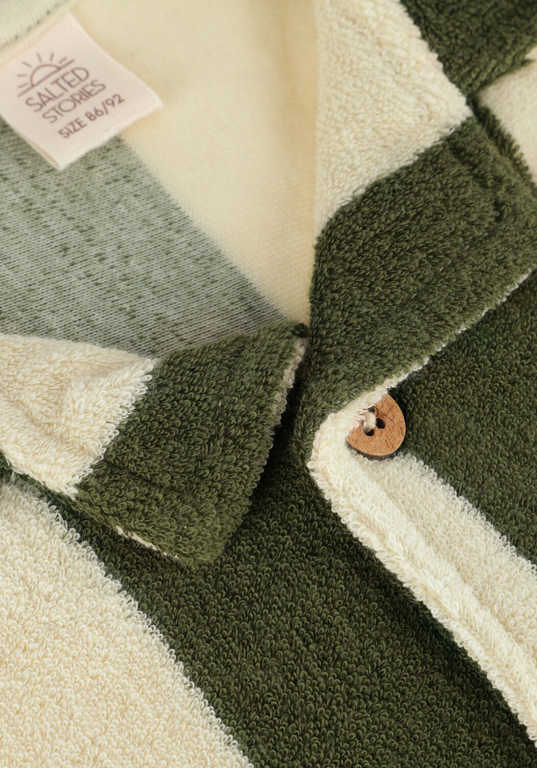 Ecru SALTED STORIES Casual-Oberhemd WIDE STRIPE LOOSE SHIRT - large