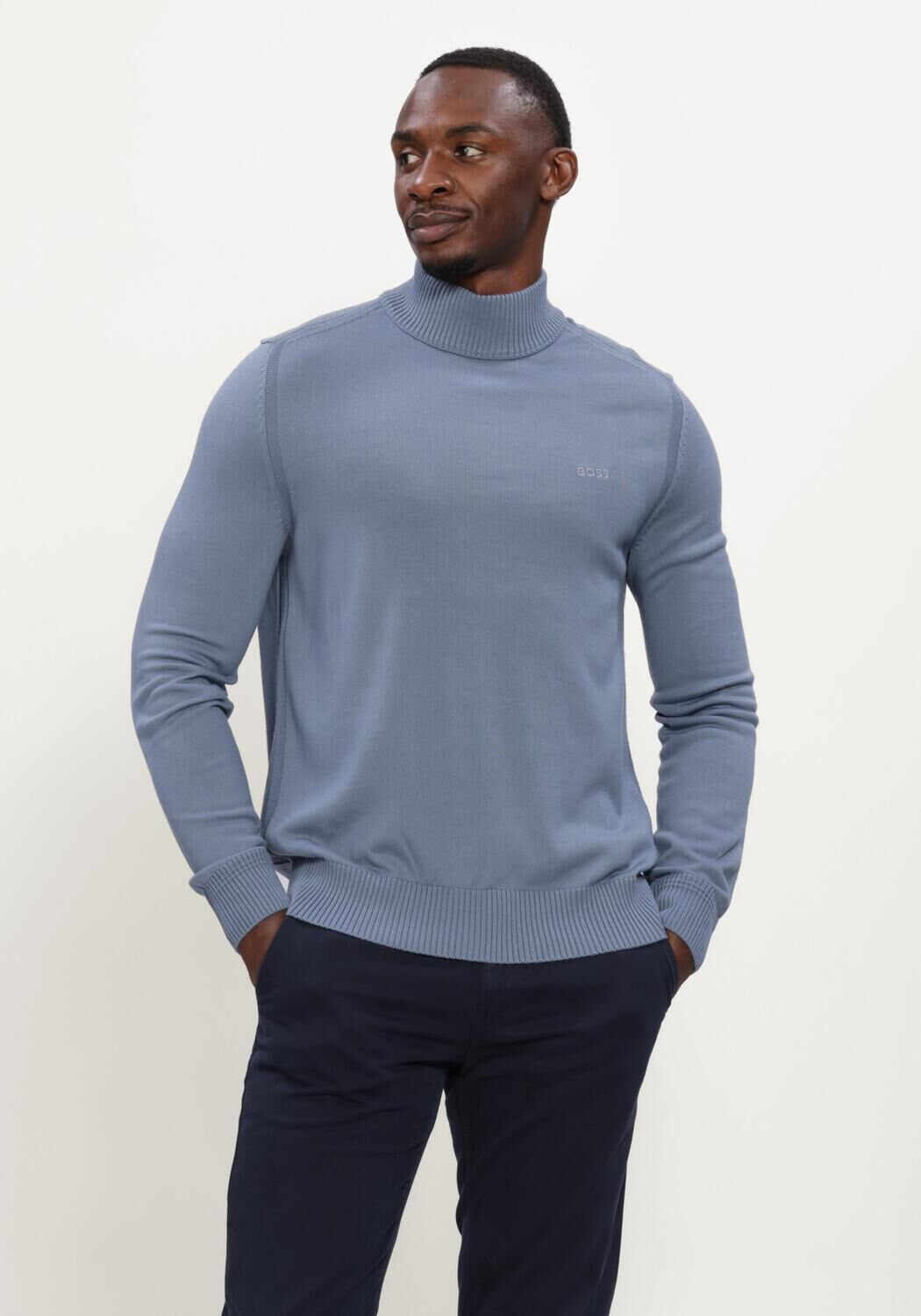Blaue BOSS ORANGE Rollkragenpullover AVAC - large