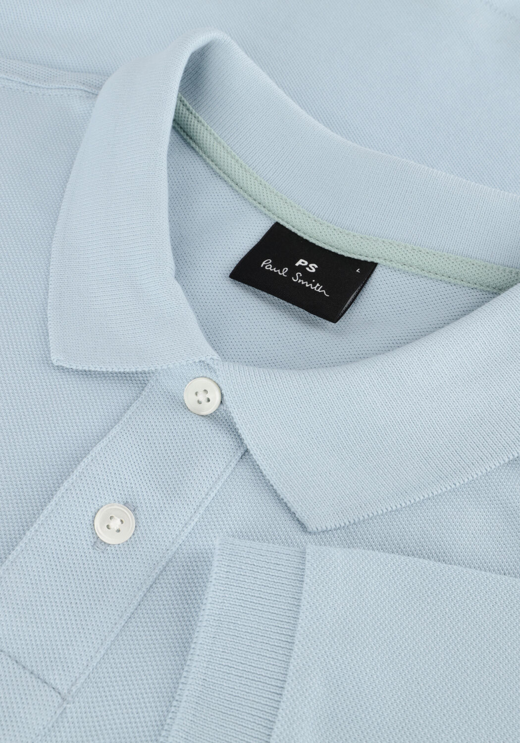 Hellblau PS PAUL SMITH Polo-Shirt MENS SLIM FIT SS POLO SHIRT ZEBRA - large