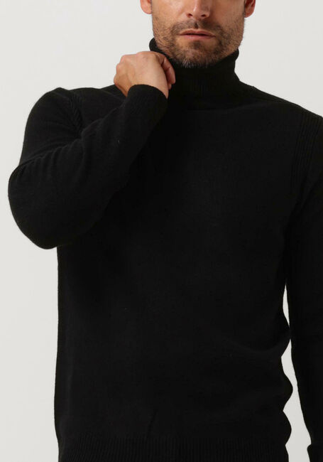 Schwarze ANERKJENDT Rollkragenpullover AKNICO SOLID ROLL NECK LAMBSWOOL - large