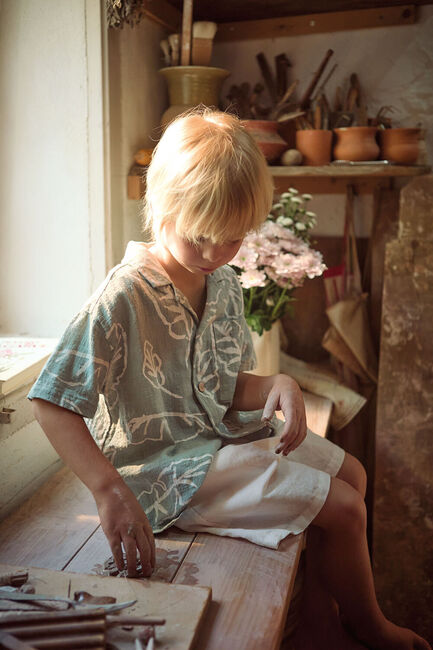 Grüne PLAY UP  PRINTED WOVEN SHIRT 1 - large