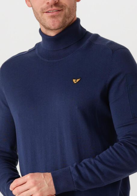 Dunkelblau PME LEGEND Pullover & Cardigans TURTLENECK COTTON KNIT - large