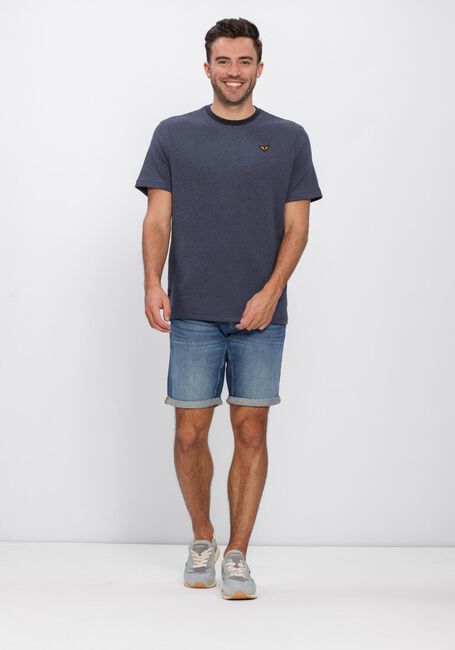 Blaue PME LEGEND T-shirt TWO TONE TEXTURED STRIPE - large