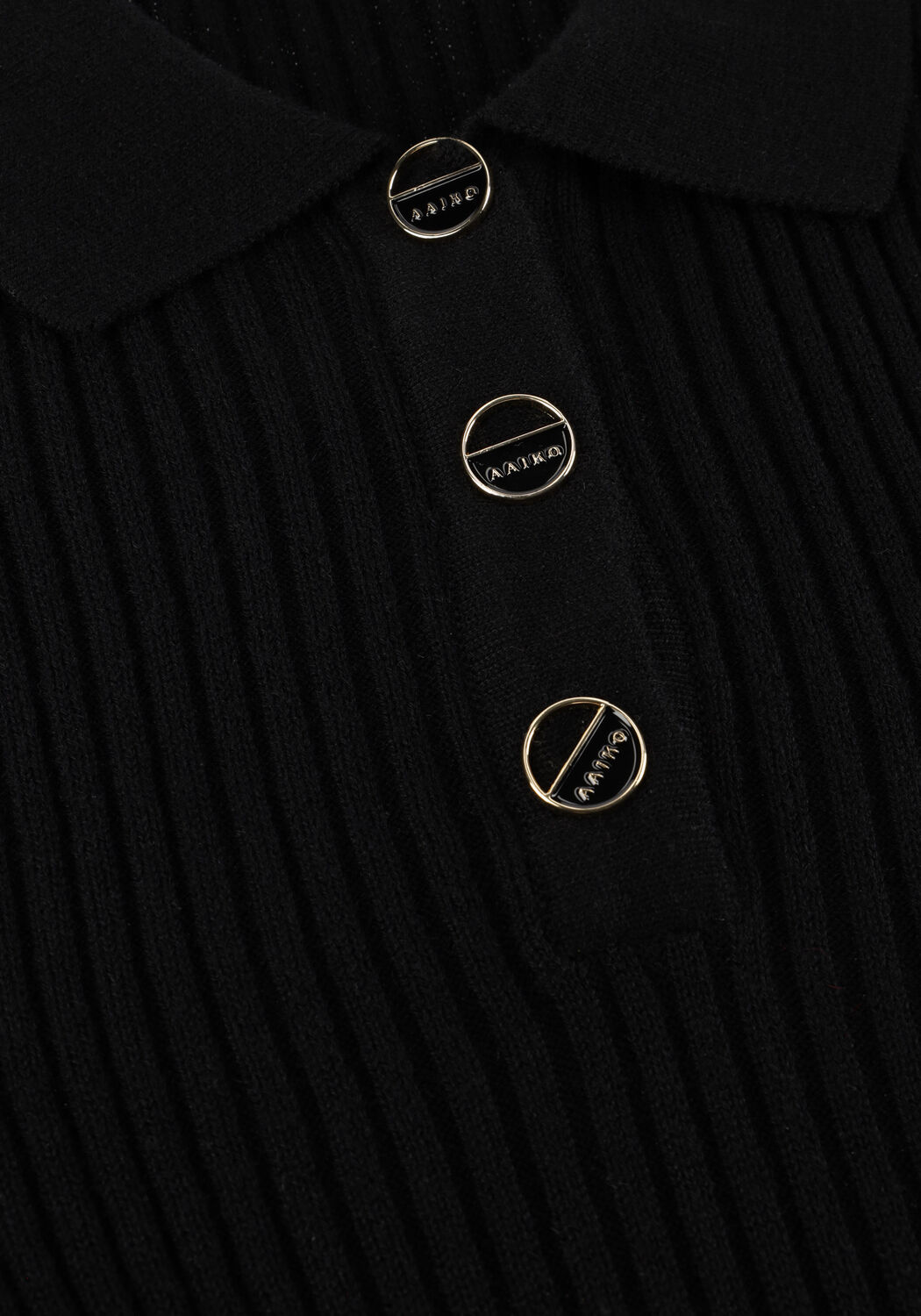 Schwarze AAIKO Pullover FLORES WO 310 - large