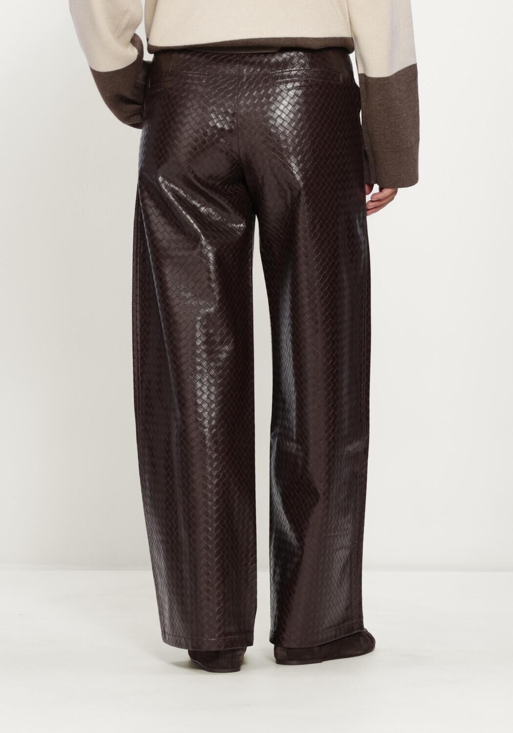 Braune GRACE & MILA Weite Hose TROUSER - large
