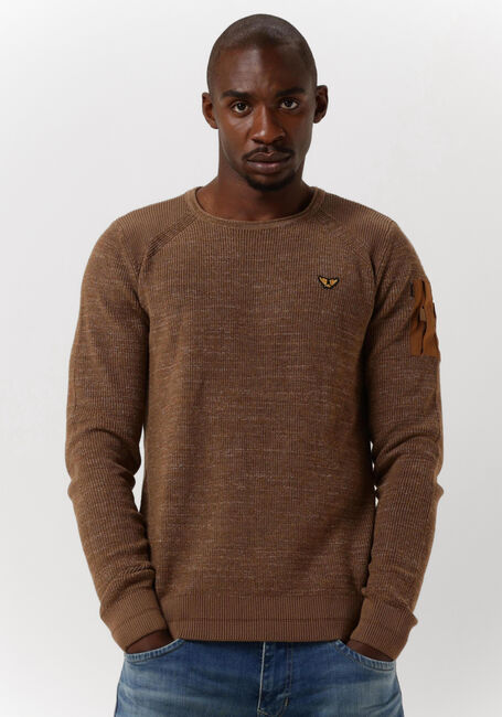 Braune PME LEGEND Pullover LONG SLEEVE R-NECK COTTON RIB - large