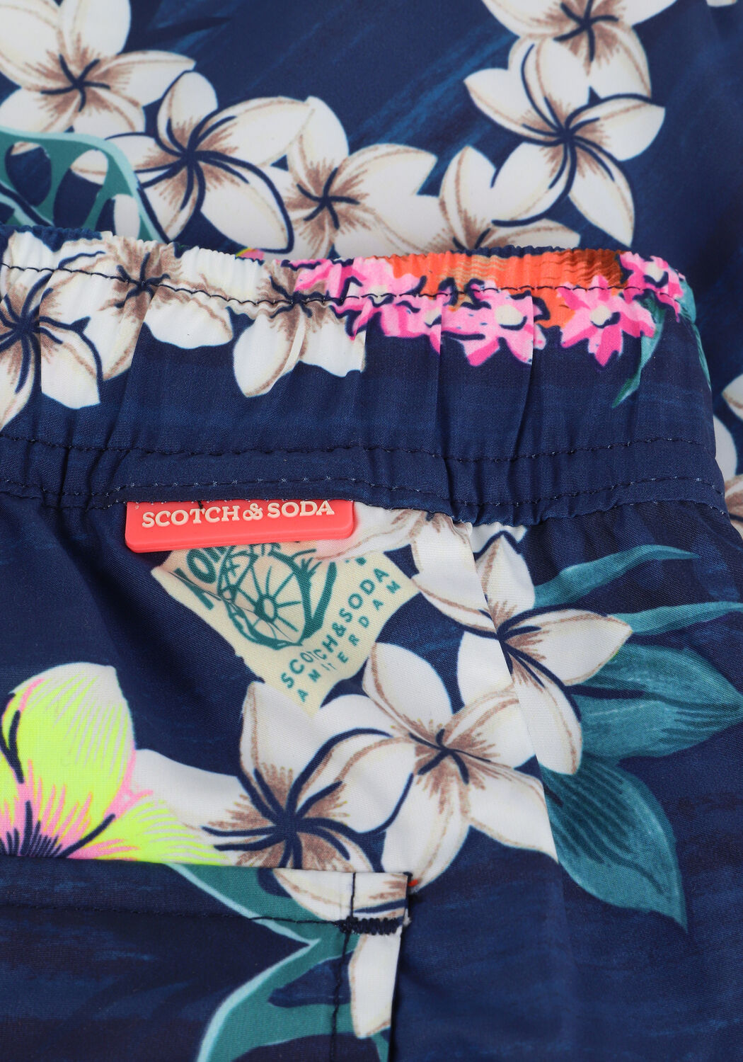 Blaue SCOTCH & SODA Badehosen RECYCLED POLYESTER PRINTED SWIMSHORT - large