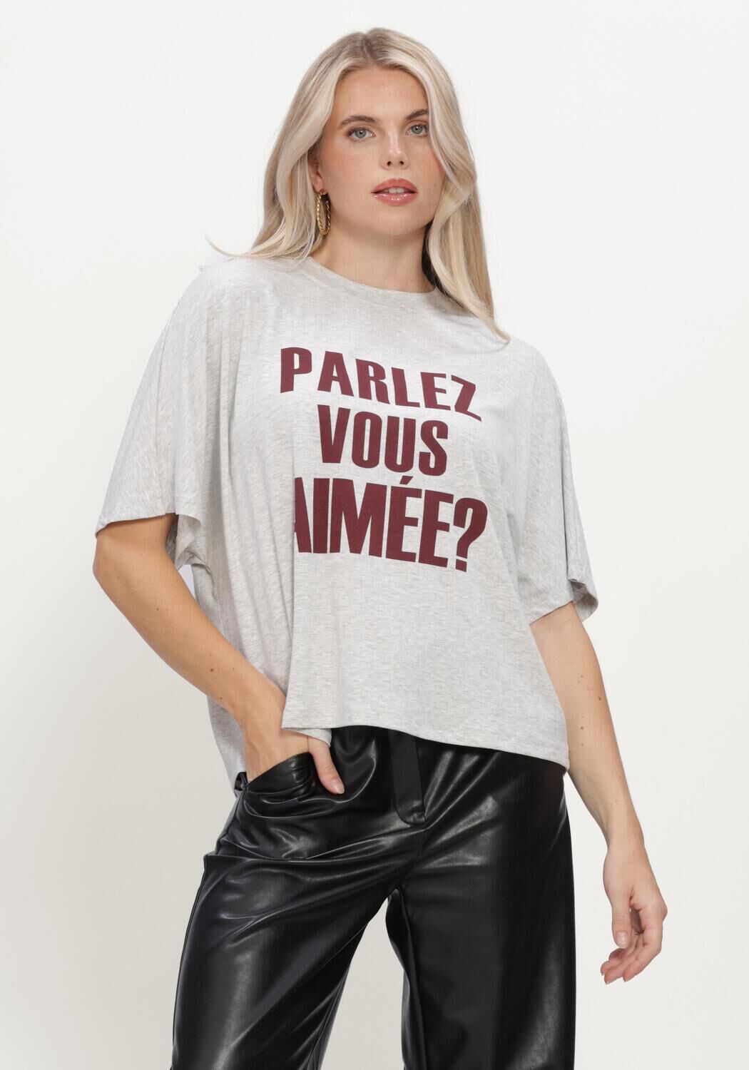 Graue AIMEE THE LABEL Tops & T-shirts ELARAW6 SHIRT - large