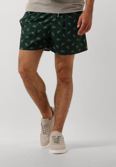 Grüne LACOSTE Badehosen 1HM1 MEN'S SWIMMING TRUNKS - large