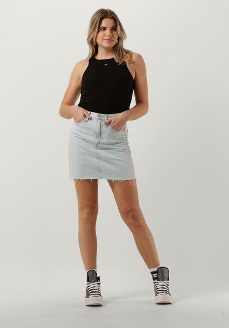 Hellblau TOMMY JEANS  MOM MID SKIRT BG0018 - large