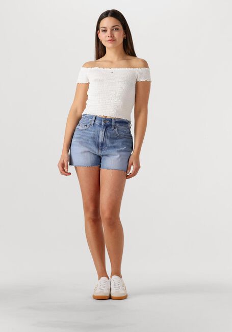Weiße TOMMY JEANS Top TJW CRP SMOCK TOP - large
