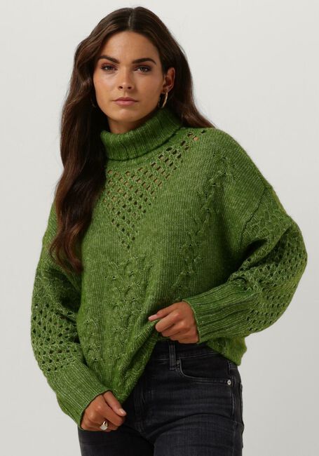 Gr&uuml;ne SIMPLE Rollkragenpullover KNIT-AC-PL-23-1 - large