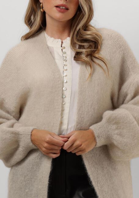 Beige AMERICAN DREAMS Strickjacke LEE MIDI CARDIGAN - large
