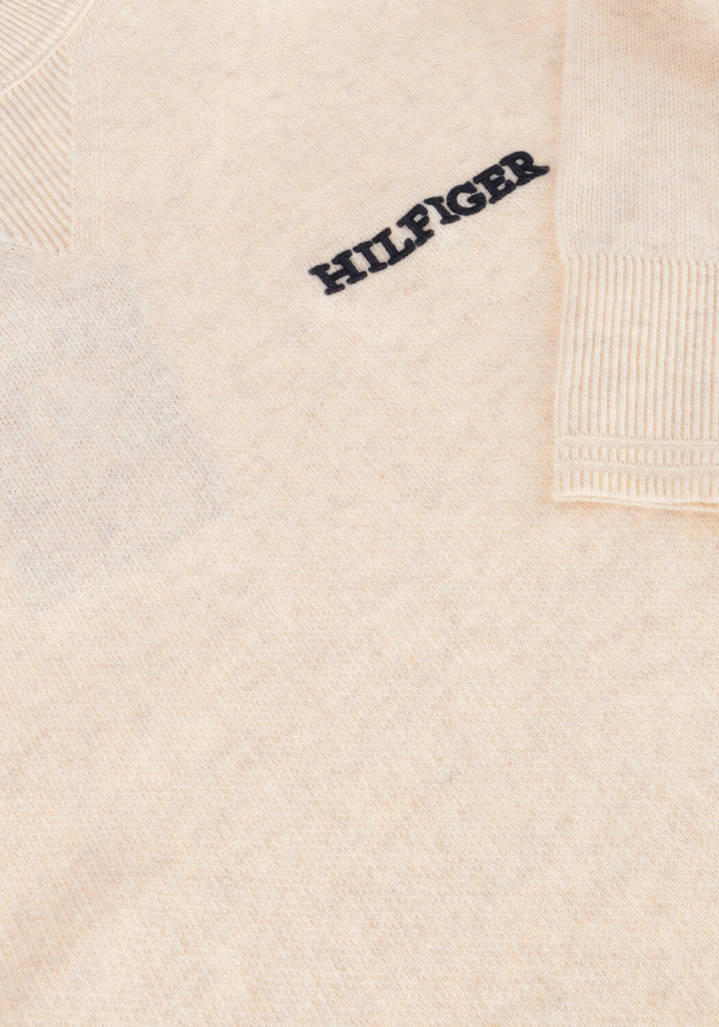 Beige TOMMY HILFIGER Pullover SPECKLEDMOULINE GRAPHIC C NECK - large