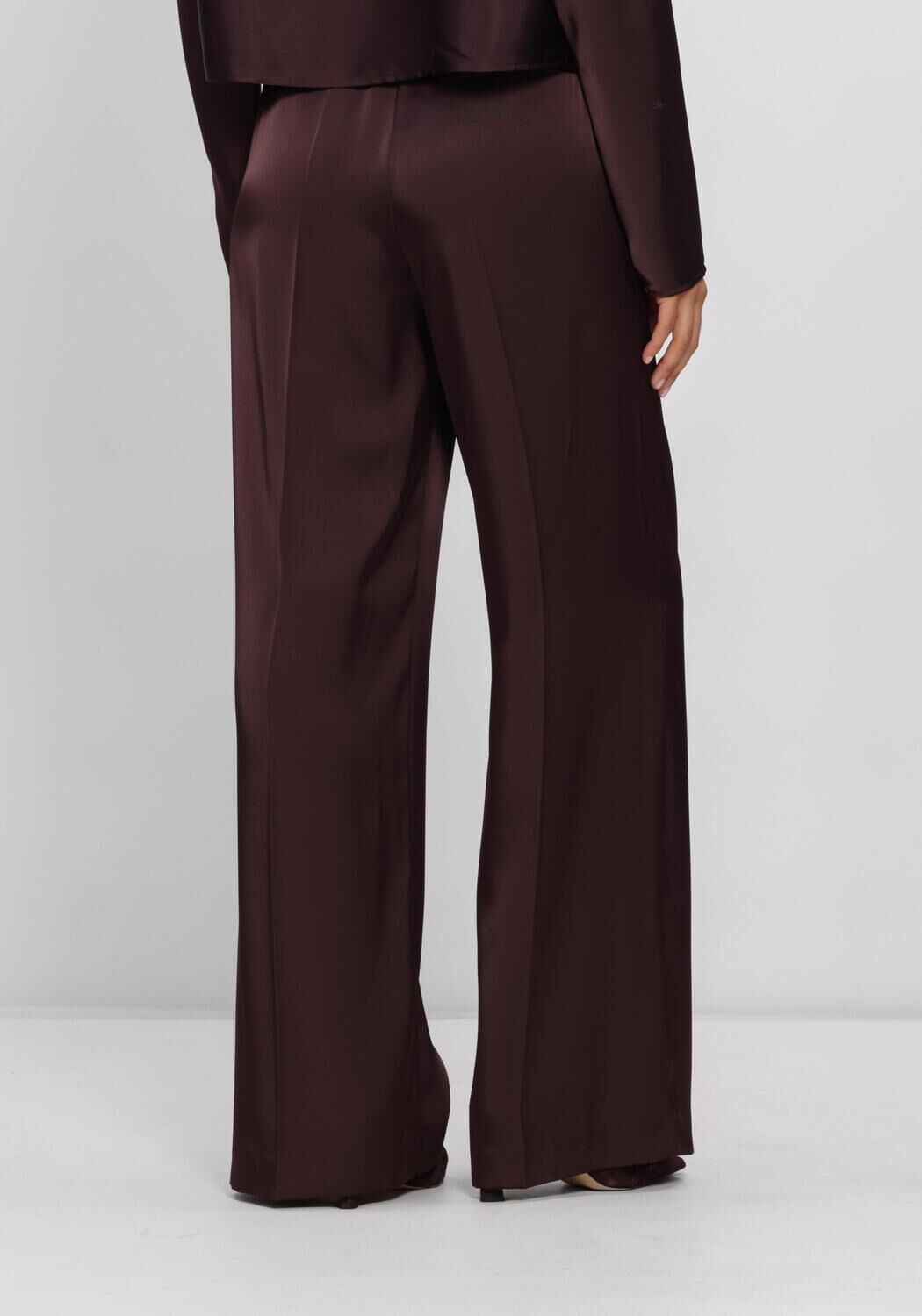 Bordeaux DANTE6 Weite Hose JULES BOLD SATIN SMART PANTS - large