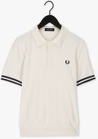 Nicht-gerade weiss FRED PERRY Polo-Shirt TIPPING TEXTURE KNITTED SHIRT