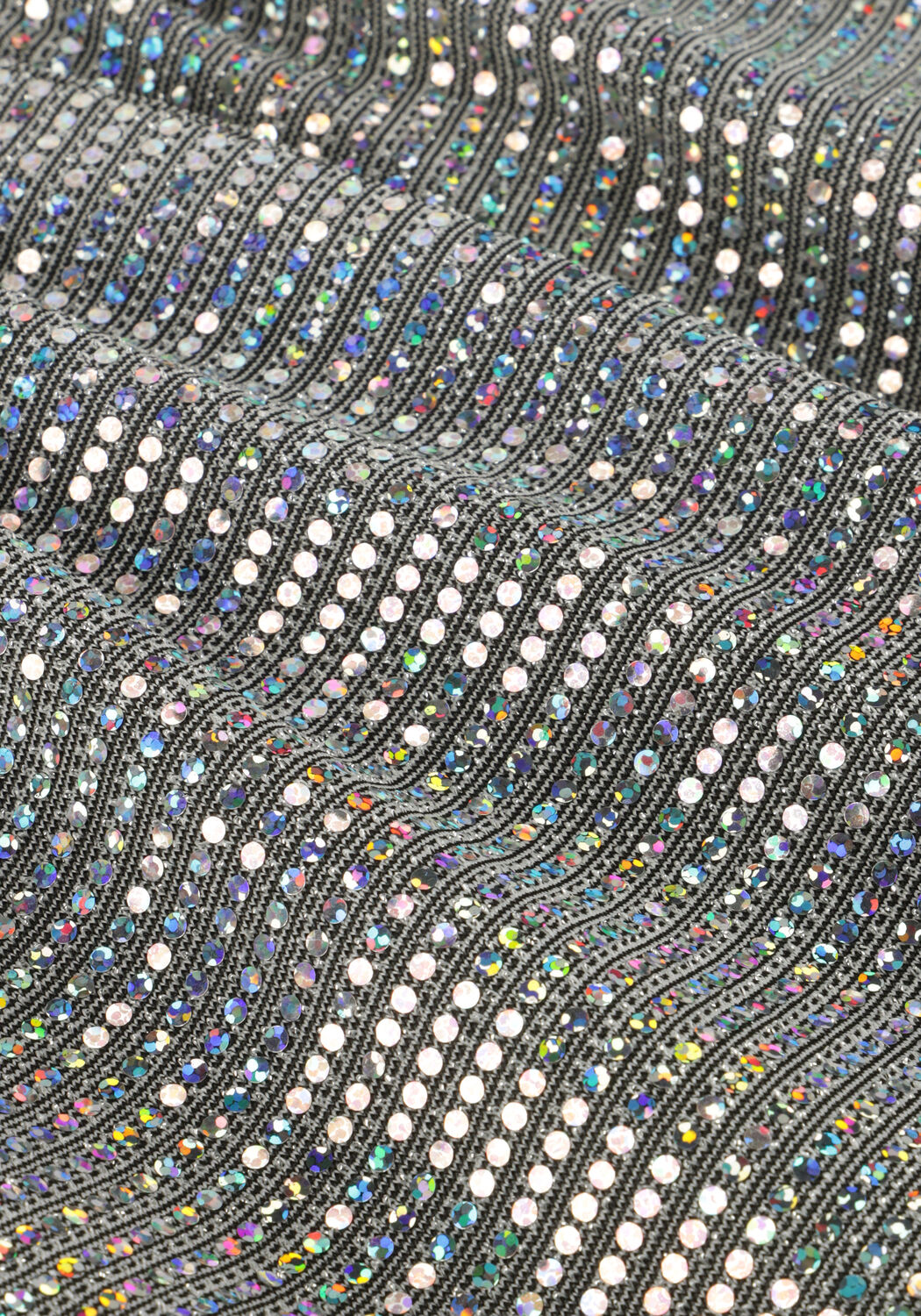 Silberne ALIX MINI Weite Hose WIDE LEG SPARKLE PANTS - large