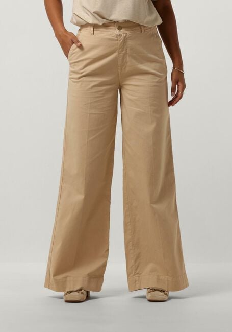 Braune SUMMUM Weite Hose PALAZZO PANTS BUTTER TENCEL TWILL - large