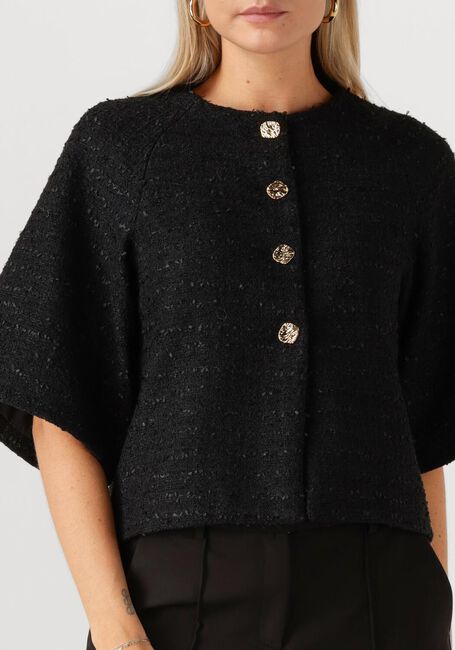 Schwarze NEO NOIR Blazer ROSELLA BOUCLE MINI JACKET - large