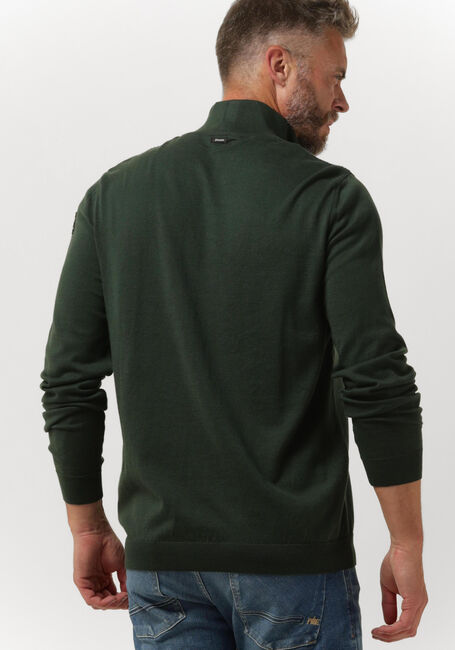 Dunkelgrün VANGUARD Sweatshirt HALF ZIP COLLAR PIMA COTTON - large