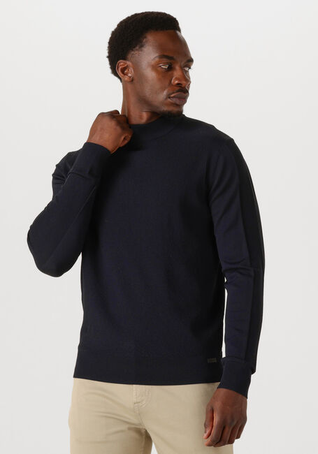 Schwarze GENTI Pullover TURTLE LS - large