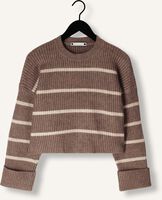 Beige CO'COUTURE Pullover ROW STRIPE BOX CROP KNIT Beige CO'COUTURE Pullover ROW STRIPE BOX CROP KNIT - medium