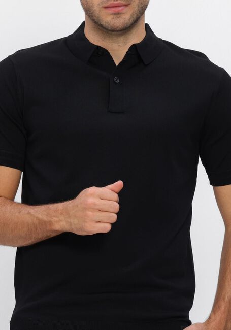 Schwarze GENTI Polo-Shirt POLO 2 BUTTON SS 1260 - large