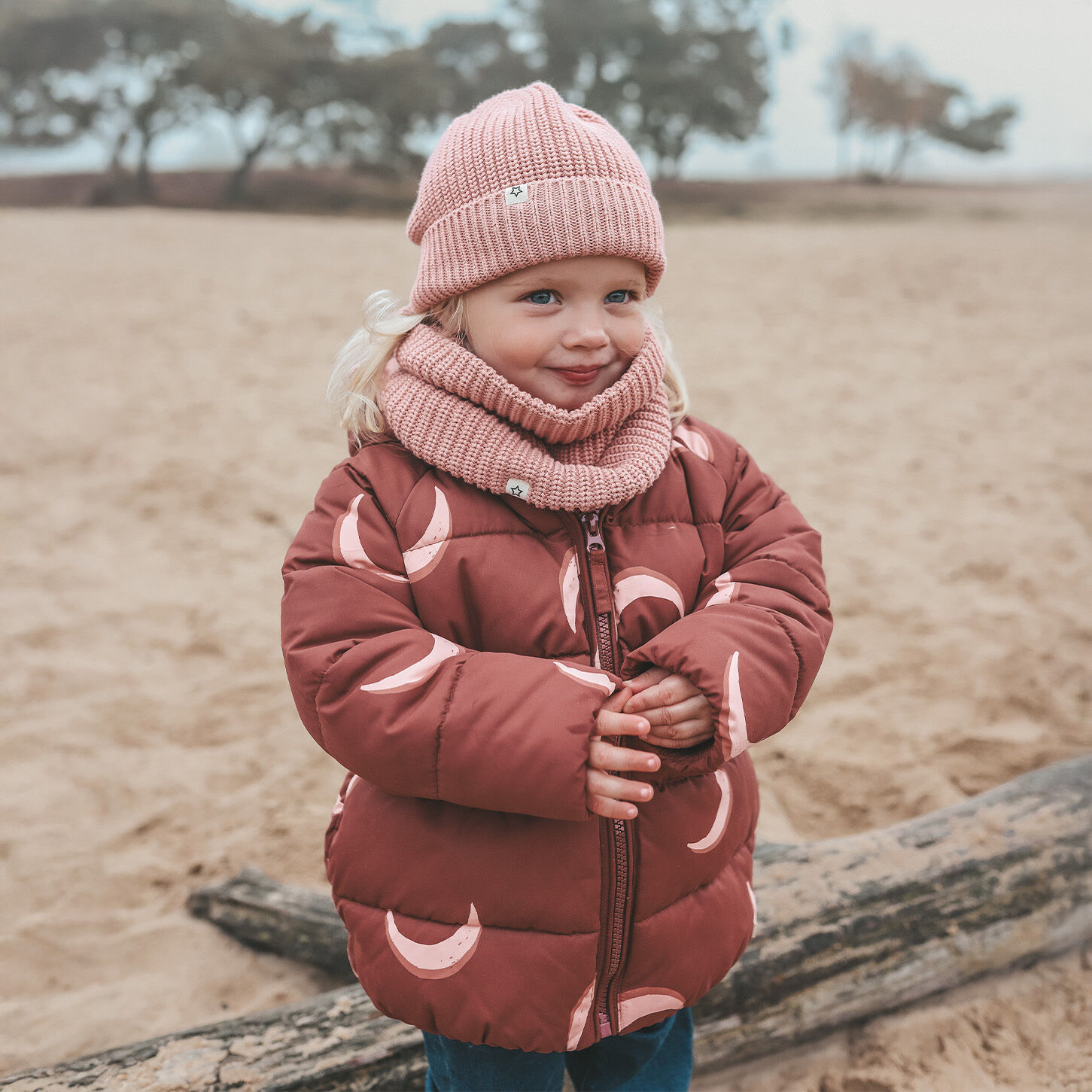 Braune YOUR WISHES Wattierte Jack MOONSHINE PUFFER COAT - large