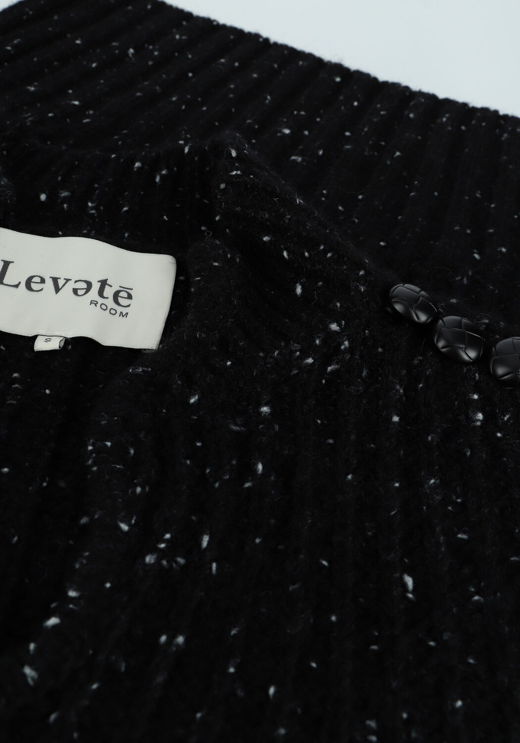Schwarze LEVETE ROOM Pullover OLEEN 3 - large