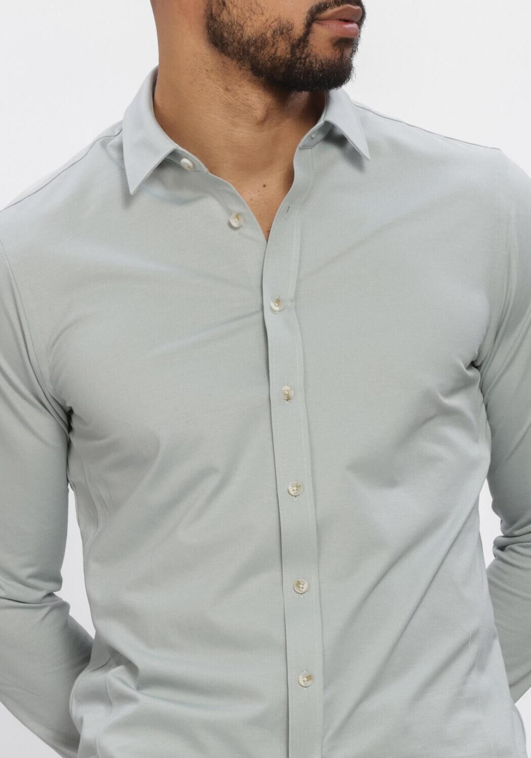 Hellblau CAST IRON Casual-Oberhemd CF TECH TWILL JERSEY - large