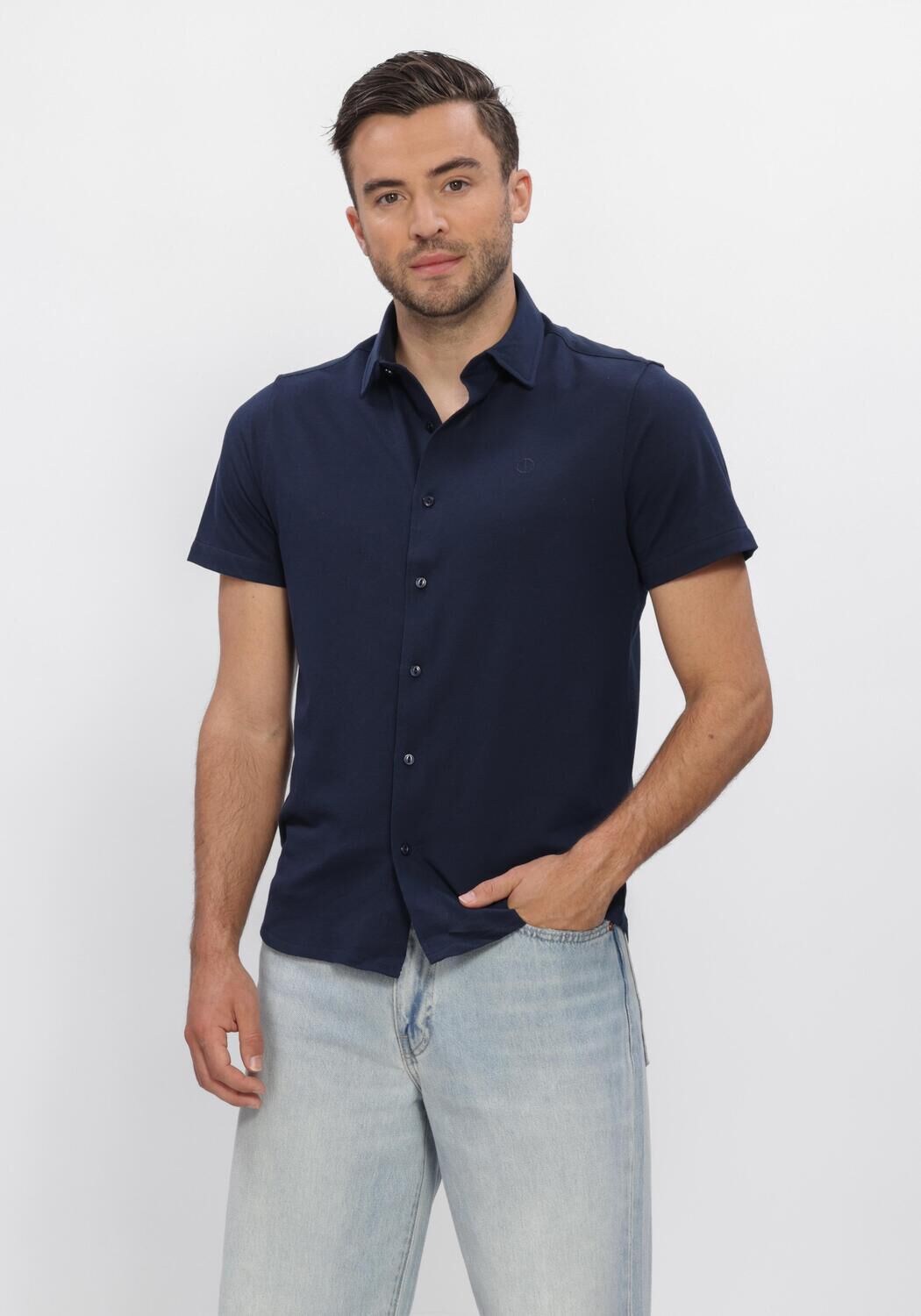 Dunkelblau DSTREZZED Casual-Oberhemd ANTHONY SHIRT - large