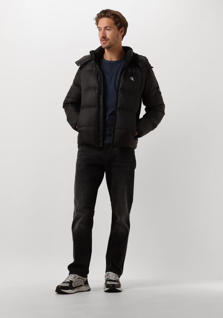 Schwarze CALVIN KLEIN Wattierte Jack ESSENTIALS DOWN JACKET - large