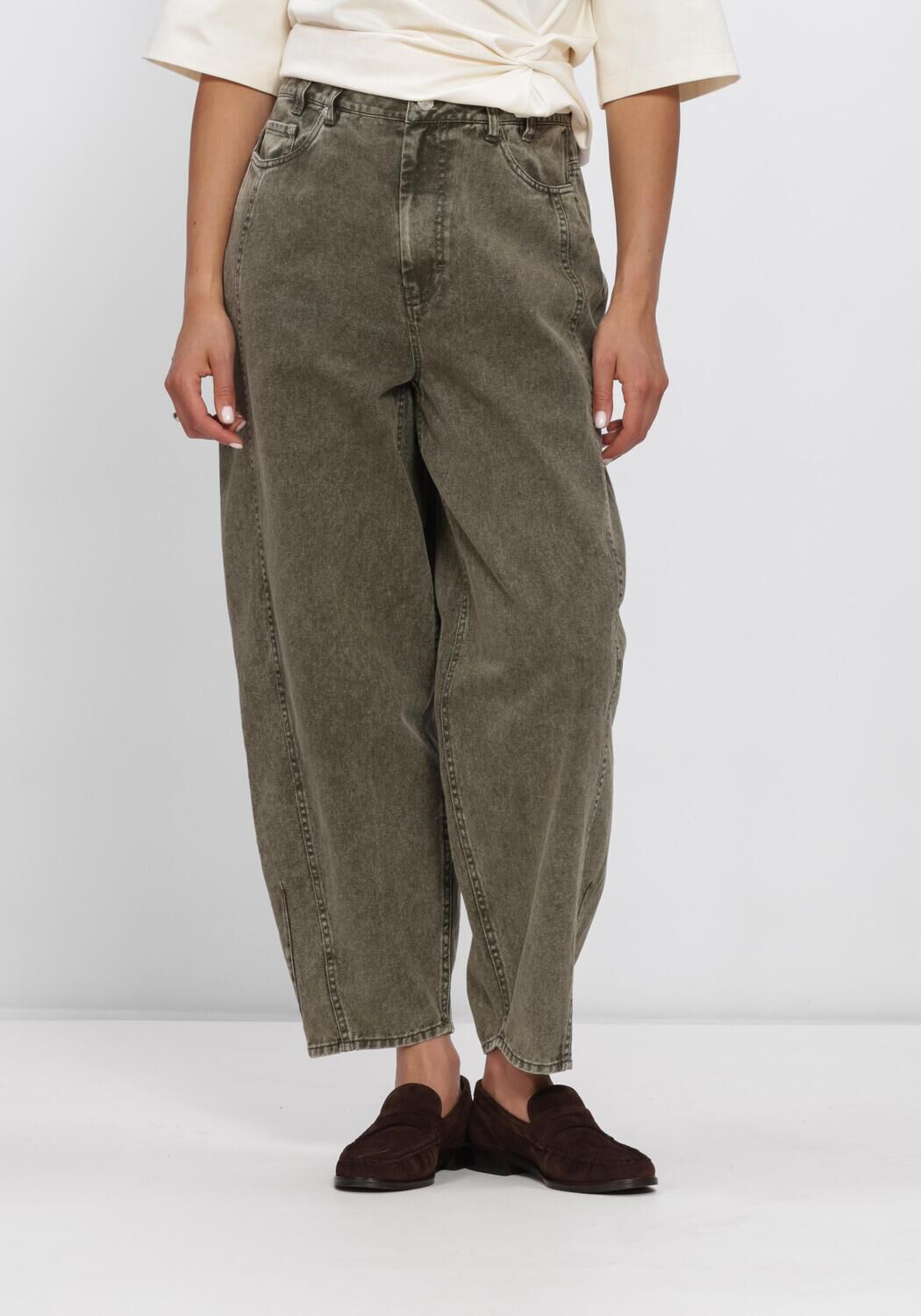 Gr&uuml;ne SECOND FEMALE Barrel jeans JAYE DENIM BARREL JEANS - large