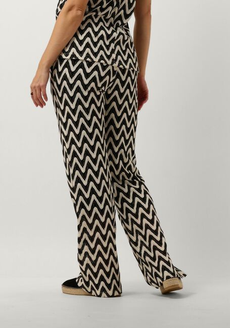 Schwarze SUMMUM Hose PANTS ZIG ZAG CROCHET - large
