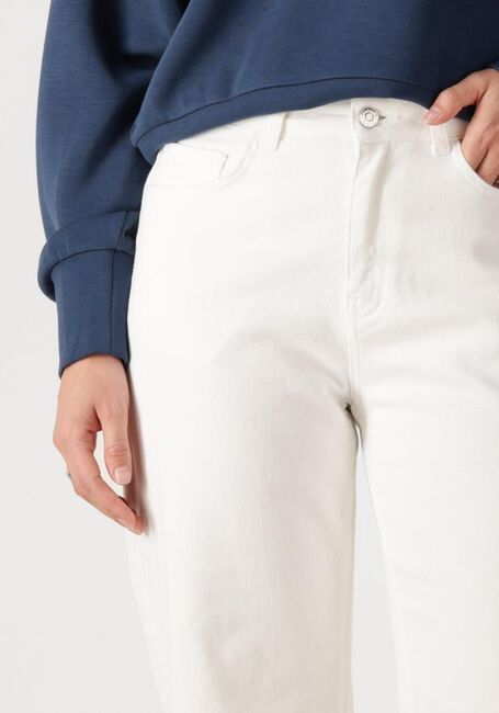 Weiße COLOURFUL REBEL Weite Hose GAIAS HIGH RISE WIDE LEG DENIM PANTS - large