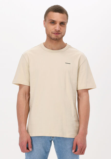 Braune ANERKJENDT T-shirt AKKIKKI RUBBER LOGO TEE - large