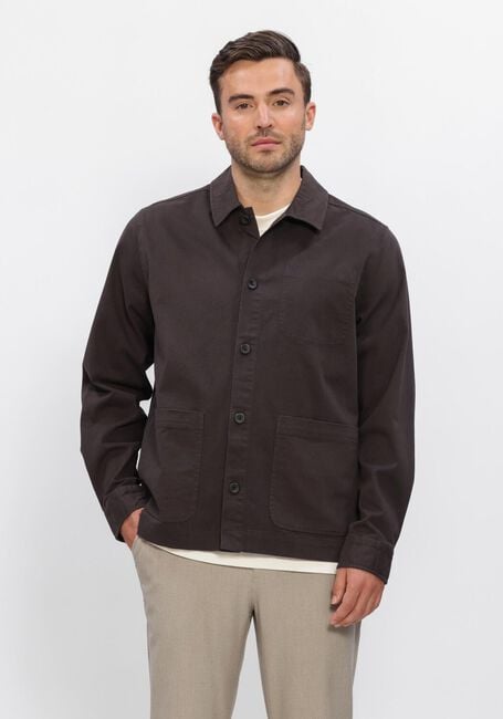 Braune LES DEUX Overshirts LAYTON COTTON OVERSHIRT - large