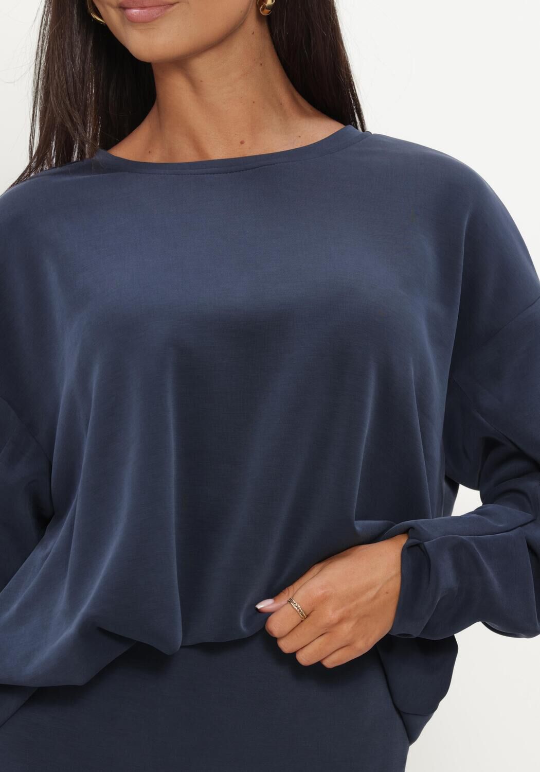 Dunkelblau Y.A.S. Pullover YASCOZE LS SWEAT - D2D - large